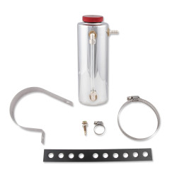 PartzBiz CM 9135 - Mr. Gasket หม้อน้ำของเหลวอ่างเก็บน้ำ/ถังพักฟื้น - อลูมิเนียมขัดเงา PartzBiz CM 9135 - Mr. Gasket หม้อน้ำของเหลวอ่างเก็บน้ำ/ถังพักฟื้น - อลูมิเนียมขัดเงา