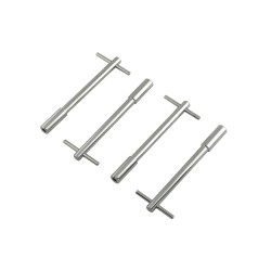 PartzBiz CM 9820 - Mr. ปะเก็นฝาครอบวาล์วตัว T Wing Bolts - 1/4-20 x 5 นิ้ว - ชุบโครเมียม PartzBiz CM 9820 - Mr. ปะเก็นฝาครอบวาล์วตัว T Wing Bolts - 1/4-20 x 5 นิ้ว - ชุบโครเมียม