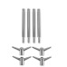 PartzBiz CM: 9824-Mr. Gasket Valve Cover Y Wing Bolts - Chrome Plated - 4 pack PartzBiz CM: 9824-Mr. Gasket Valve Cover Y Wing Bolts - Chrome Plated - 4 pack