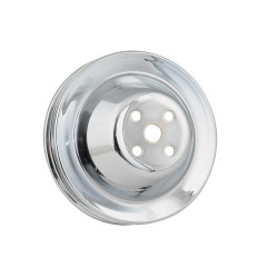 PartzBiz CM 4971 - Mr. Gasket Water Pump Pulley - Chrome - Double Groove PartzBiz CM 4971 - Mr. Gasket Water Pump Pulley - Chrome - Double Groove