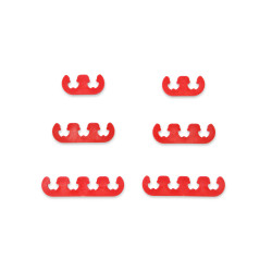 PartzBiz CM 9727 - Mr. Gasket Wire Separator Kit - Red - 7 mm / 8 mm - Plastic