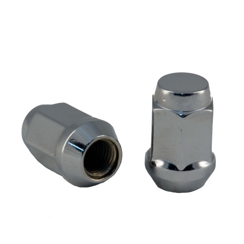 PartzBiz CM: C1704H-Rocket Racing Wheels C1704H 1/2 Bulge Acorn Lug Nut Chrome 3/4 Hex