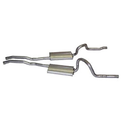 PartzBiz CM D1ZZ-5257-TRK - Scott Drake ท่อไอเสีย Mustang ปี 1971-73 (ระบบท่อไอเสียคู่ Mach1 2.25