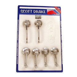 PartzBiz CM KIT-DH-2 - Scott Drake 64-65 มือจับประตูและชุดข้อเหวี่ยงหน้าต่าง (ต้น)