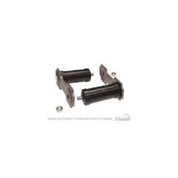 PartzBiz CM C5ZZ-5776-GT - Scott Drake 64-65 Shackle Kit (สีเทา, ท่อไอเสียคู่ 9/16