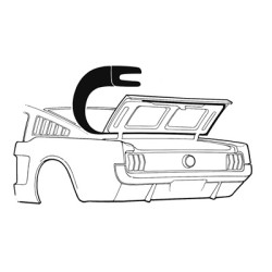 PartzBiz CM C5ZZ-6343720-B - Scott Drake 64-66 ซีลท้ายรถ Fastback PartzBiz CM C5ZZ-6343720-B - Scott Drake 64-66 ซีลท้ายรถ Fastback