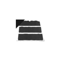 PartzBiz CM FD-65-BK - Scott Drake 65-68 Fold-Down Seat Carpet (Black, 80/20)
