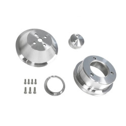 PartzBiz CM B-F101 - Scott Drake 65-69 289-302 Billet Pulley Kit Single Groove