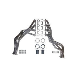 PartzBiz CM C6TZ-9430-CC - Scott Drake 66-77 Bronco 289/302 เฮดเดอร์ท่อยาวเคลือบเซรามิกเงิน