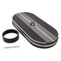Scott Drake Aluminum Oval Air Cleaner Assembly Black