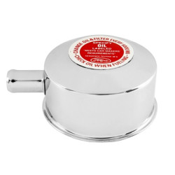 PartzBiz CM C5ZZ-6766-F - Scott Drake Chrome Oil Cap with Decal PartzBiz CM C5ZZ-6766-F - Scott Drake Chrome Oil Cap with Decal