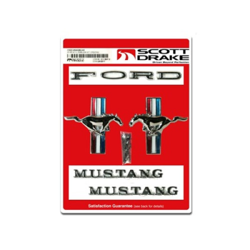 PartzBiz CM: C5ZZ-6540282-6K-Scott Drake  Emblem Kit, 6 Cylinder