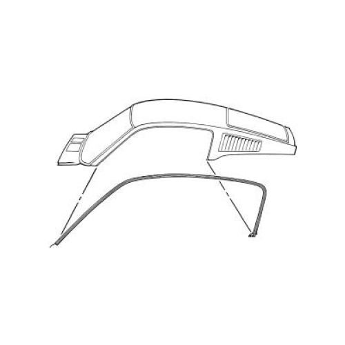PartzBiz CM: C7ZZ-6351222-3A-Scott Drake Fastback Roof Rail Seal