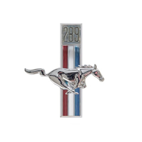 PartzBiz CM: C7ZZ-16228-C-Scott Drake Fender Emblems,  289 Running Horse, Passenger Side
