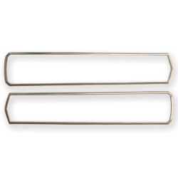 PartzBiz CM S7MS-13489-P - Scott Drake Polished Tail Light Bezels, Shelby, Pair
