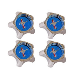 PartzBiz CM C7ZZ-1130-AK - Scott Drake Styled Steel Hubcaps (Blue, Original Design Set of 4) PartzBiz CM C7ZZ-1130-AK - Scott Drake Styled Steel Hubcaps (Blue, Original Design Set of 4)