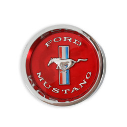 PartzBiz CM C5ZZ-1130-W - Scott Drake Styled Steel Wheel Center Cap Running Pony Red PartzBiz CM C5ZZ-1130-W - Scott Drake Styled Steel Wheel Center Cap Running Pony Red