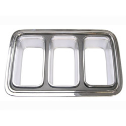PartzBiz CM D0ZZ-13489-BR - Scott Drake Tail Lamp bezel, Driver Side, Chrome PartzBiz CM D0ZZ-13489-BR - Scott Drake Tail Lamp bezel, Driver Side, Chrome