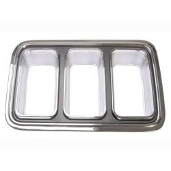 PartzBiz CM D0ZZ-13489-AR - Scott Drake Tail Lamp bezel, Passenger Side, Chrome PartzBiz CM D0ZZ-13489-AR - Scott Drake Tail Lamp bezel, Passenger Side, Chrome