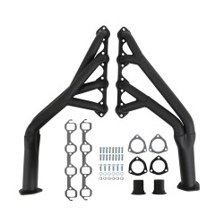 PartzBiz CM C5ZZ-9430-BK - Scott Drake Tri-Y Headers, Black, Painted