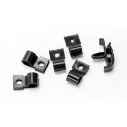 PartzBiz CM 377774-SK - Scott Drake Underhood Turn Signal Harness Clips, Black ABS