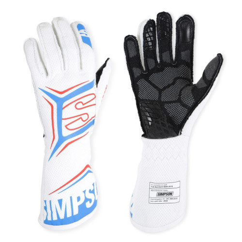 PartzBiz CM: MGMW-Magnata Racing Gloves White/Blue Medium PartzBiz CM: MGMW-Magnata Racing Gloves White/Blue Medium