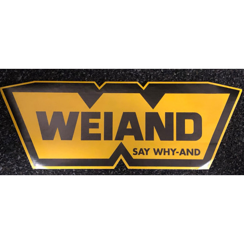 PartzBiz CM: 36-419-Weiand SAY WHY-AND Decal ขนาดใหญ่ PartzBiz CM: 36-419-Weiand SAY WHY-AND Decal ขนาดใหญ่