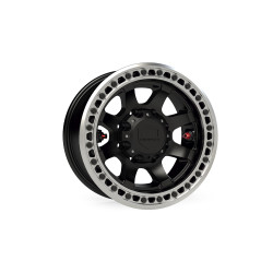 PartzBiz CM 1059086 - Olympus Beadlock Off-Road Wheel - 8x6.5'' -25mm - Metallic Black