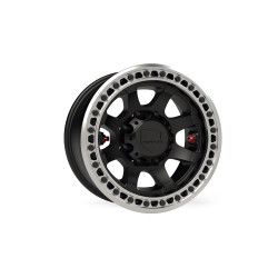 PartzBiz CM 1059089 - Olympus Beadlock Off-Road Wheel - 8x6.5'' -12mm - Metallic Black