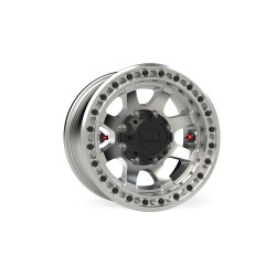 PartzBiz CM 1059389 - Olympus Beadlock Off-Road Wheel - 8x6.5'' -12mm - Machined