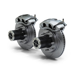 PartzBiz CM 3034413 - JK: Dana 30/44 Front Axle 8-Lug Locking Hub Conversion Kit W/ Slotted Big Brakes
