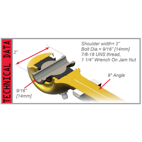 PartzBiz CM: 4117220-JK: Offset Long Control Arm Joint - Front Upper - Right Hand Thread PartzBiz CM: 4117220-JK: Offset Long Control Arm Joint - Front Upper - Right Hand Thread