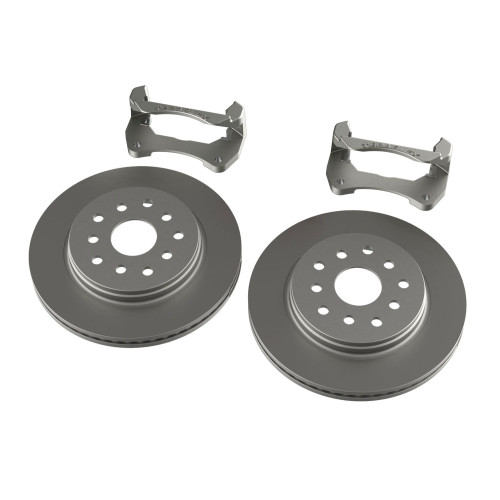 PartzBiz CM: 4303480-JK: ชุดเบรกหน้า Big Rotor Kit พร้อมจานเบรกแบบระบายอากาศ - 5x5 PartzBiz CM: 4303480-JK: ชุดเบรกหน้า Big Rotor Kit พร้อมจานเบรกแบบระบายอากาศ - 5x5