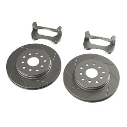 PartzBiz CM 4303490 - JK: ชุดเบรกหน้า Big Rotor Kit พร้อมจานเบรกแบบมีร่อง - 5x5 PartzBiz CM 4303490 - JK: ชุดเบรกหน้า Big Rotor Kit พร้อมจานเบรกแบบมีร่อง - 5x5