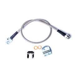 PartzBiz CM 4354210 - TJ: 26'' Stainless Steel Braided Brake Line Kit - Rear