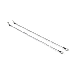 PartzBiz CM 4356100 - JL / JT: 33'' Stainless-Steel Braided Brake Line Kit - Rear