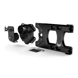 PartzBiz CM 4838150 - JK: Alpha HD Hinged Spare Tire Carrier & Adjustable Spare Tire Mount Kit - 5x5