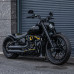 PartzBiz HD: 1903-9001-Short Rear Fender Gloss Black With Lights Plug & Play for Harley-Davidson Softail 2018-2025 Breakout/Fat Boy - For 2018-2025 Fat Boy & Breakout