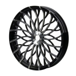 PartzBiz HD 19031478 - 3D Forged Wave Wheels For Harley Davidson 2018+ Softail Models - 18x4.25 Front For 2018+ Fat Boy