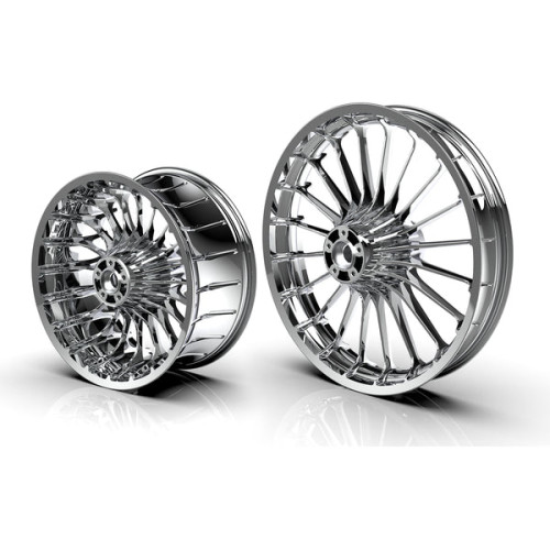 PartzBiz HD: 190321237-Chrome Tubeless Wheels for Harley Softail Breakout 2013-2025 - 21x3.5” chrome front wheel for 2013-2025 Breakout