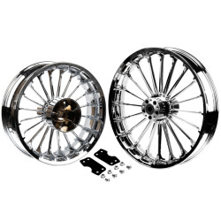 PartzBiz HD 19032158 - Turbo Spoke Wheel For Harley '14-later Harley Touring bikes - 21x3.5 Gloss Black Front Wheel PartzBiz HD 19032158 - Turbo Spoke Wheel For Harley '14-later Harley Touring bikes - 21x3.5 Gloss Black Front Wheel