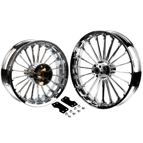 PartzBiz HD: 19032170-Turbo Spoke Wheel For Harley '14-later Harley Touring bikes - 18x5.5 Chrome Rear Wheel PartzBiz HD: 19032170-Turbo Spoke Wheel For Harley '14-later Harley Touring bikes - 18x5.5 Chrome Rear Wheel
