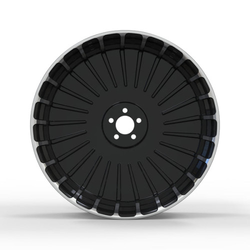 PartzBiz HD: 190324577-Hoprousa 3D Custom Motorcycle Blade Stripe Forged Rear Front Wheels with Hubs For 2018-2025 Harley Softail Fat Boy Breakout Street Bob - 18x4.25