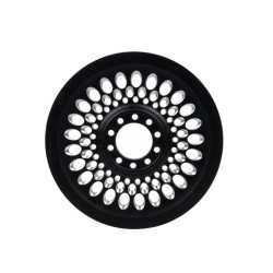 PartzBiz HD 1903254795 - Hoprousa Motorcycle Black Fat Holes Pulley Matching Wheels For Harley 2018+ Softail Models - Default Title