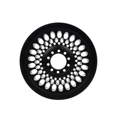 PartzBiz HD: 1903254795-Hoprousa Motorcycle Black Fat Holes Pulley Matching Wheels For Harley 2018+ Softail Models - Default Title