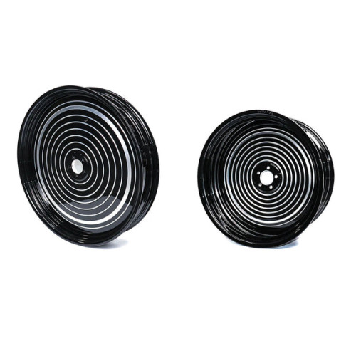 PartzBiz HD: 190325887-Hoprousa 3D Custom Motorcycle Cast Forged FAT CIRCLE Rear Front Wheels For 2018-2023 Harley Softail Fatboy Breakout - 23x3.75