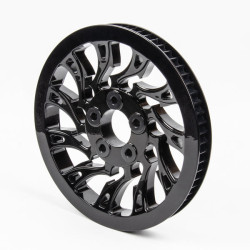 PartzBiz HD 190354731 - Hoprousa Motorcycle Black Hollow-out Bole Pulley Matching Wheels For Harley 2018+ Softail Models - Default Title