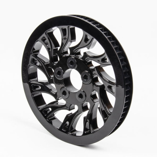 PartzBiz HD: 190354731-Hoprousa Motorcycle Black Hollow-out Bole Pulley Matching Wheels For Harley 2018+ Softail Models - Default Title