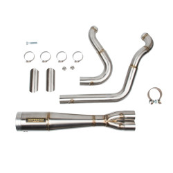PartzBiz HD 190356479 - Stainless Steel 2IN1 Exhaust System For 2018-206 Harley Softail Street Bob Low Rider S/ST Fatboy Breakout Slim - Default Title PartzBiz HD 190356479 - Stainless Steel 2IN1 Exhaust System For 2018-206 Harley Softail Street Bob Low Rider S/ST Fatboy Breakout Slim - Default Title