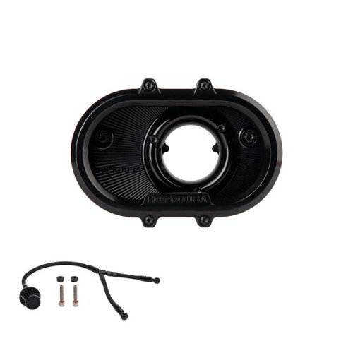 PartzBiz HD: 19036124-Super Ring Air Cleaner For Harley Davidson 2018-2024 Softail 107/114/117 All Models & 2017-2023 Touring 107/114/117 All Models - black with oil bypass kits